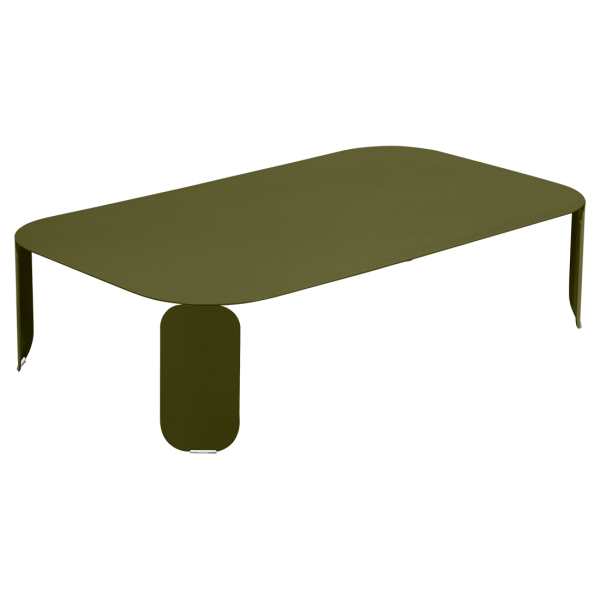 Bebop Low Table 120 x 70cm - 29cm High By Fermob in Pesto