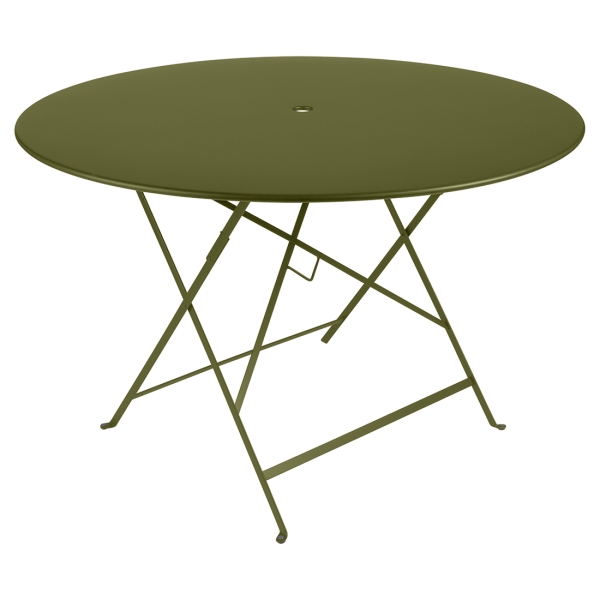 Bistro Outdoor Folding Table Round 117cm By Fermob in Pesto