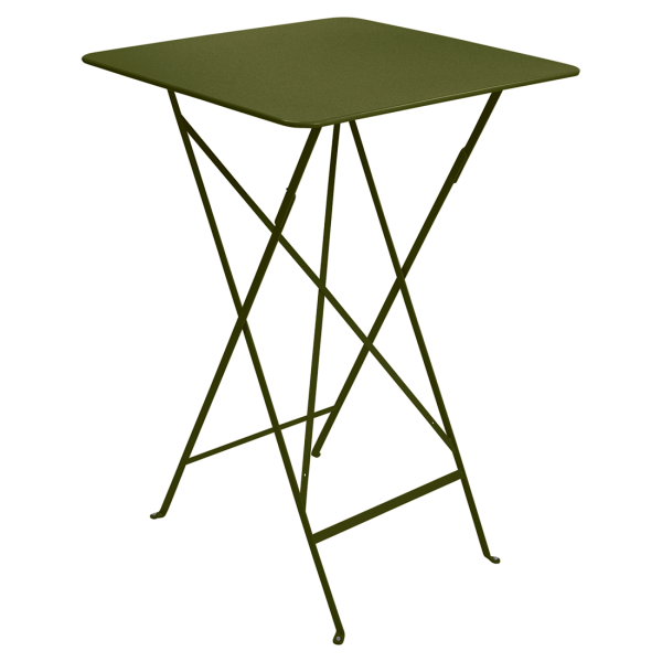 Bistro Outdoor Folding High Table 71 x 71cm By Fermob in Pesto