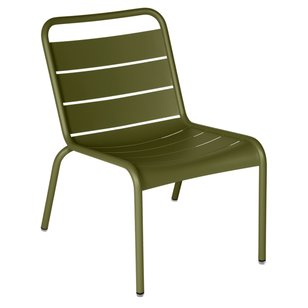 Luxembourg Outdoor Lounge Chair By Fermob in Pesto