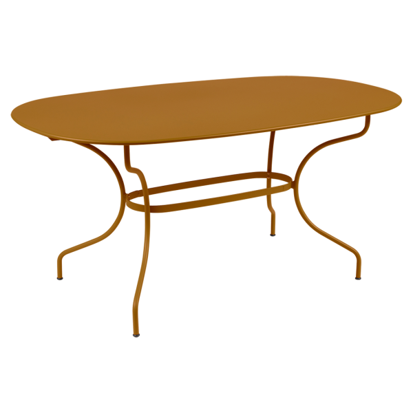 Opera+ Oval Outdoor Dining Table 160cm x 90cm By Fermob in Gingerbread