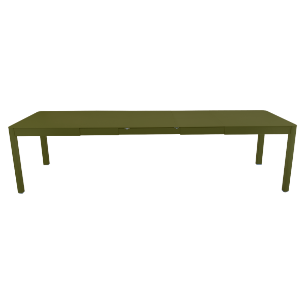 Ribambelle Outdoor Dining Table - 3 Extensions 149 to 299cm By Fermob in Pesto