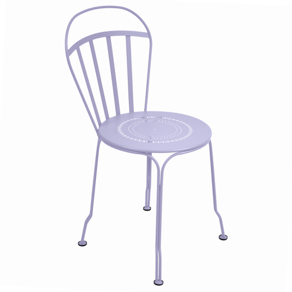 Louvre Outdoor Metal Dining Chair By Fermob in Marshmallow