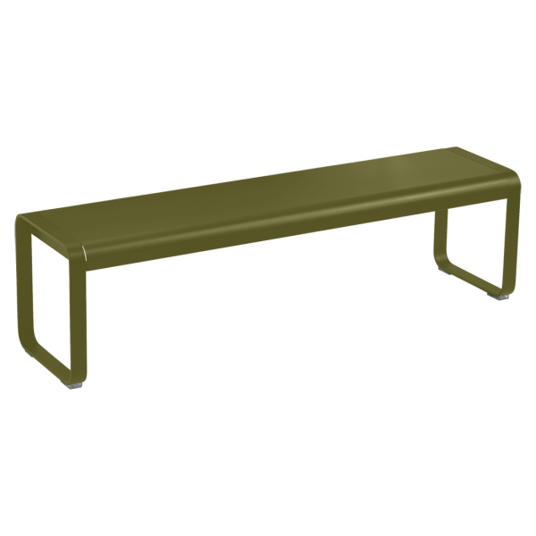 Bellevie Outdoor Dining Bench By Fermob in Pesto
