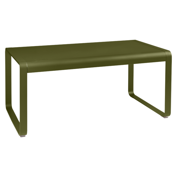 Bellevie Outdoor Mid Height Table 140 x 80cm By Fermob in Pesto