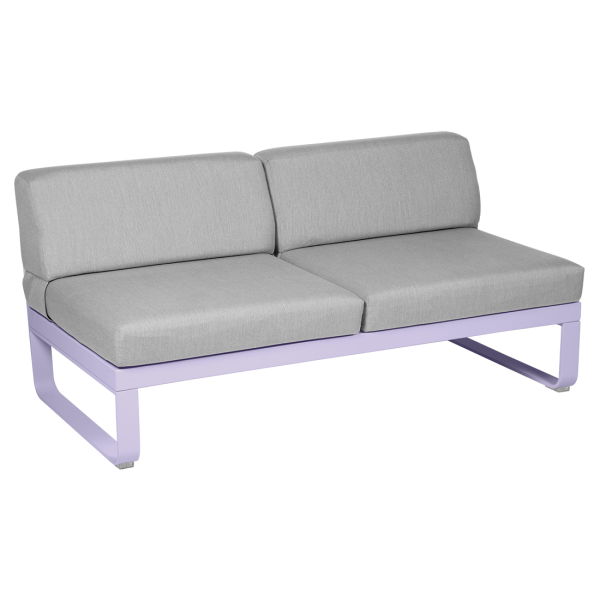Bellevie Outdoor Modular 2 Seater Central Module By Fermob in Marshmallow