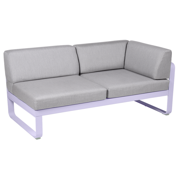 Bellevie Outdoor Modular 2 Seater Right Corner Module By Fermob in Marshmallow