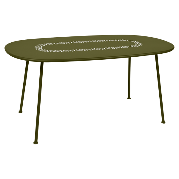 Fermob Lorette Table Oval 160 x 90cm in Pesto
