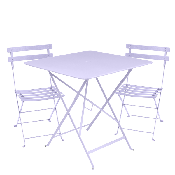 Bistro Outdoor Folding Cafe Set - 71cm Square By Fermob in Marshmallow