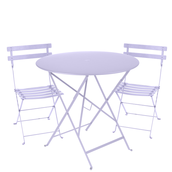 Bistro Outdoor Folding Cafe Set - 77cm Round By Fermob in Marshmallow