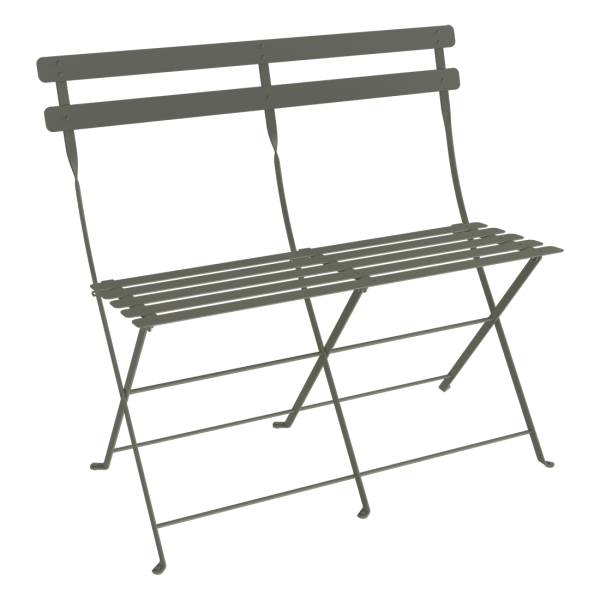 Bistro Two Seater Folding Bench By Fermob in Rosemary