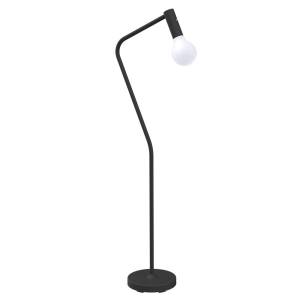 Aplo Lamp 24cm + Upright Stand By Fermob in Anthracite