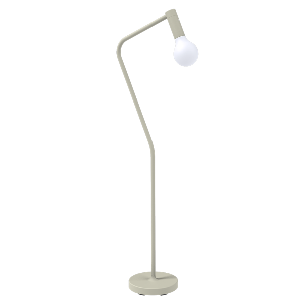 Aplo Lamp 24cm + Upright Stand By Fermob in Clay Grey