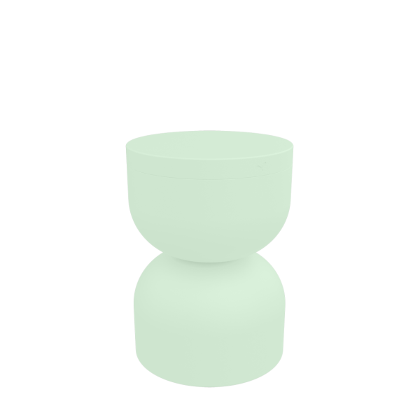 Piapolo Outdoor Stool With Storage By Fermob in Ice Mint