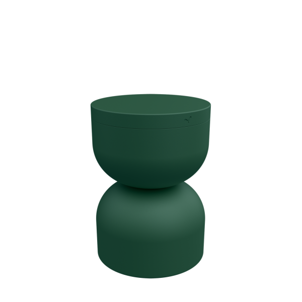 Piapolo Outdoor Stool With Storage By Fermob in Cedar Green