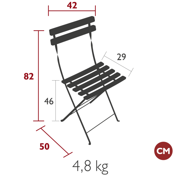 Bistro Outdoor Folding Chair By Fermob