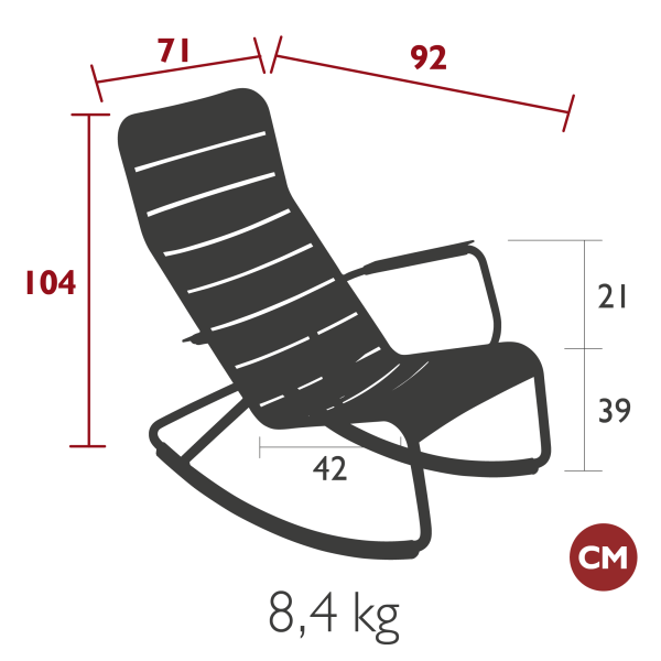 Luxembourg Outdoor Rocking Chair By Fermob