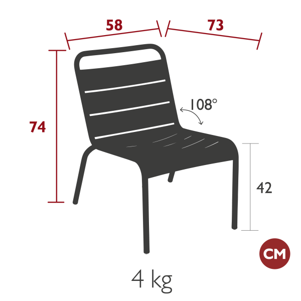 Luxembourg Outdoor Lounge Chair By Fermob