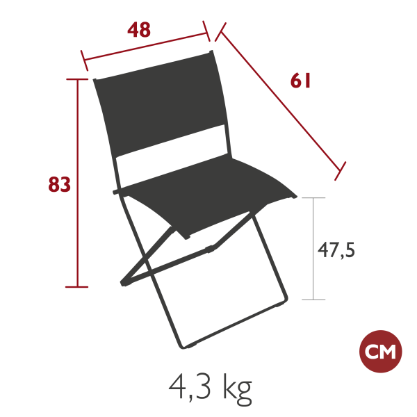 Plein Air Outdoor Folding Chair By Fermob
