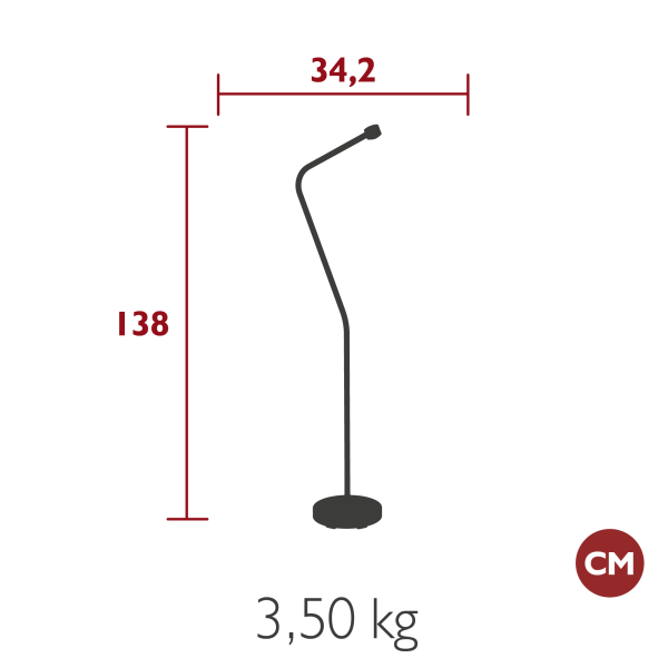 Aplo Upright Lamp Stand By Fermob