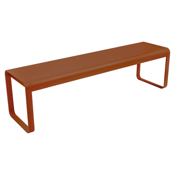 Bellevie Outdoor Dining Bench By Fermob in Candied Orange
