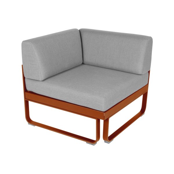 Bellevie Corner Module by Fermob in Candied Orange