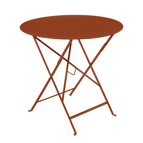Bistro Outdoor Folding Table Round 77cm By Fermob in Candied Orange