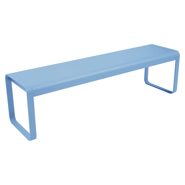 Bellevie Outdoor Dining Bench By Fermob in Maya Blue