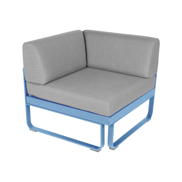 Bellevie Corner Module by Fermob in Maya Blue