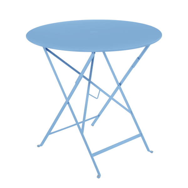 Bistro Outdoor Folding Table Round 77cm By Fermob in Maya Blue