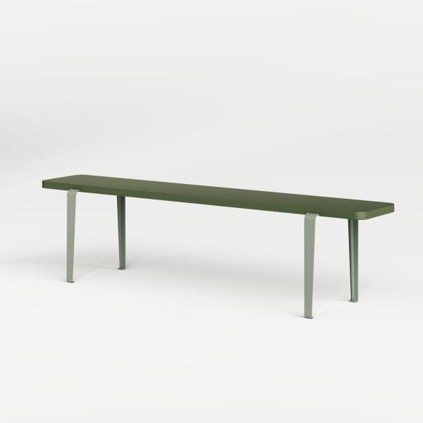 Lou Bench 170cm - Tinted Beech By Tiptoe in Eucalyptus Grey