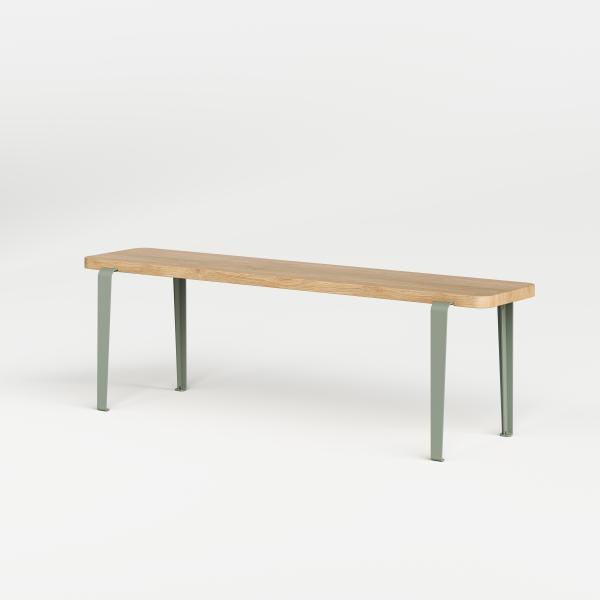 Lou Bench 140cm - Oak By Tiptoe in Eucalyptus Grey