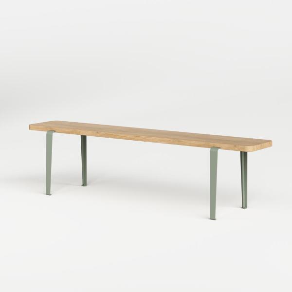 Lou Bench 170cm - Oak By Tiptoe in Eucalyptus Grey