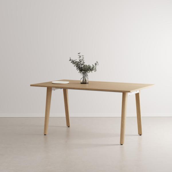 New Modern Indoor Dining Table 160cm - Oak Legs By Tiptoe