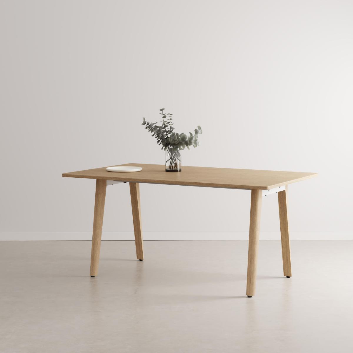 New Modern Indoor Dining Table 160cm - Oak Legs By Tiptoe | Jardin NZ