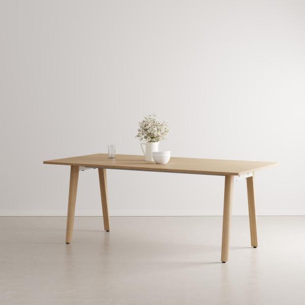 New Modern Indoor Dining Table 190cm - Oak Legs By Tiptoe