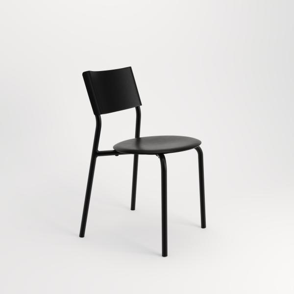 SSDr Indoor Chair - Recycled Plastic Seat By Tiptoe in Graphite Black