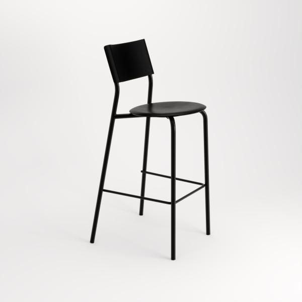 SSD Indoor Bar Chair 75cm - Recycled Plastic By Tiptoe in Graphite Black