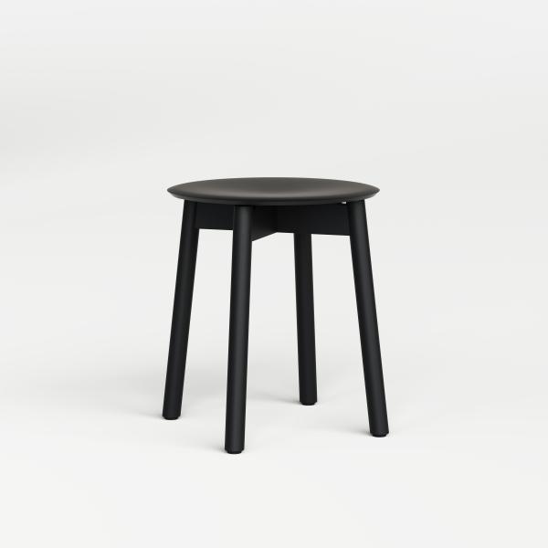 SSD Dining Height Stool 45cm - Full Oak Wood By Tiptoe in Graphite Black