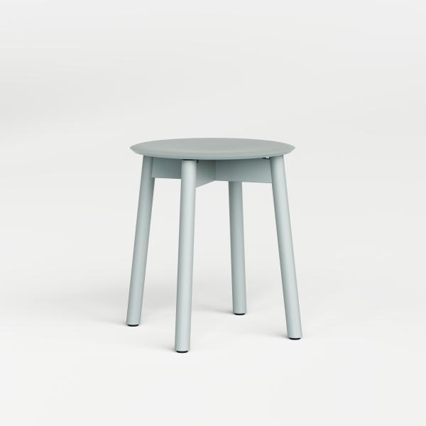 SSD Dining Height Stool 45cm - Full Oak Wood By Tiptoe in Pale Blue