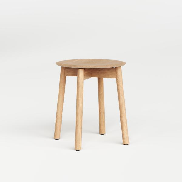 SSD Dining Height Stool 45cm - Full Oak Wood By Tiptoe in Natural Oak