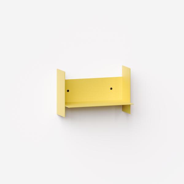 Pli Metal Indoor Shelf 30cm By Tiptoe in Napoli Yellow