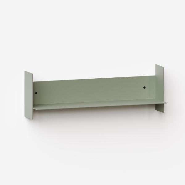 Pli Metal Indoor Shelf 60cm By Tiptoe in Eucalyptus Grey