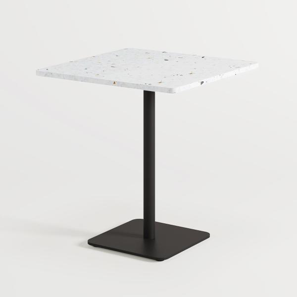 Moka Indoor Bistro Table 70 x 70cm - Recycled Plastic By Tiptoe in Graphite Black