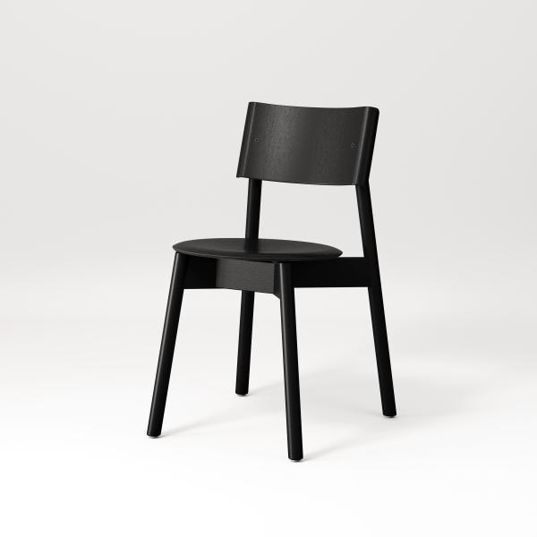 SSD Indoor Chair - Full Oak Wood By Tiptoe in Tinted Black