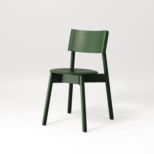 SSD Indoor Chair - Full Oak Wood By Tiptoe in Tinted Green