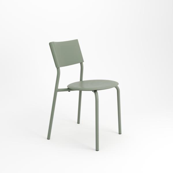 SSDr Indoor Chair - Recycled Plastic Seat By Tiptoe in Eucalyptus Grey