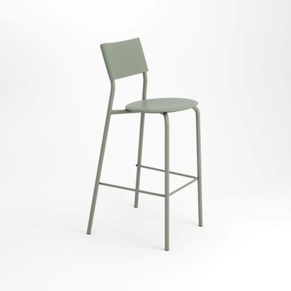 SSD Indoor Bar Chair 75cm - Recycled Plastic By Tiptoe in Eucalyptus Grey