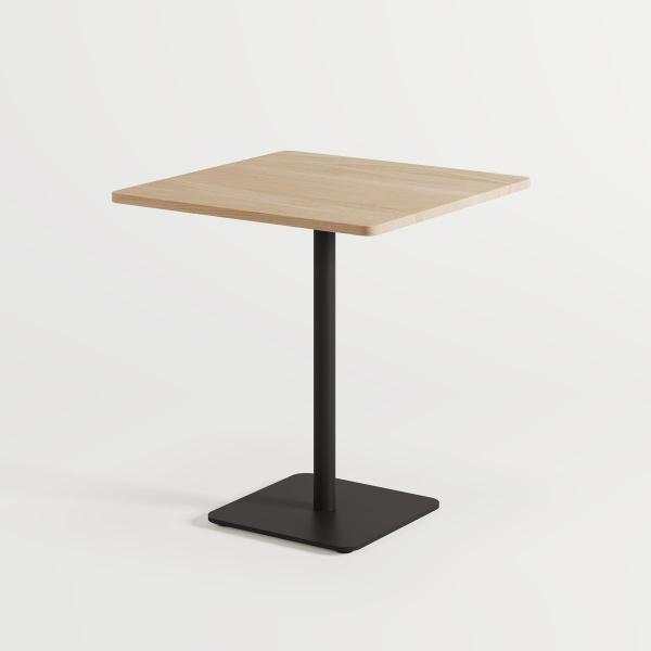 Moka Indoor Bistro Table 70 x 70cm - Oak By Tiptoe in Graphite Black