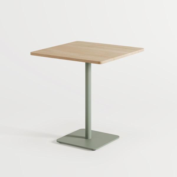 Moka Indoor Bistro Table 70 x 70cm - Oak By Tiptoe in Eucalyptus Grey